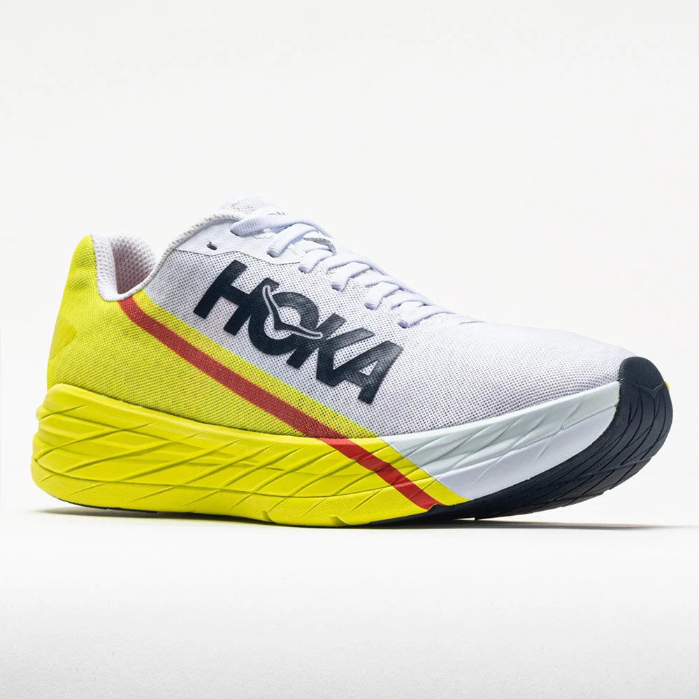 Hoka One One Rocket X Unisex White/Evening Primrose - Image 5