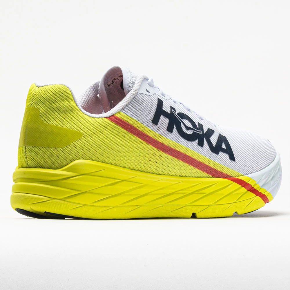 Hoka One One Rocket X Unisex White/Evening Primrose - Image 6