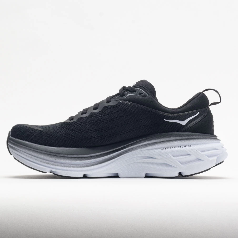 HOKA Bondi 8 Women's Black/White - Image 2