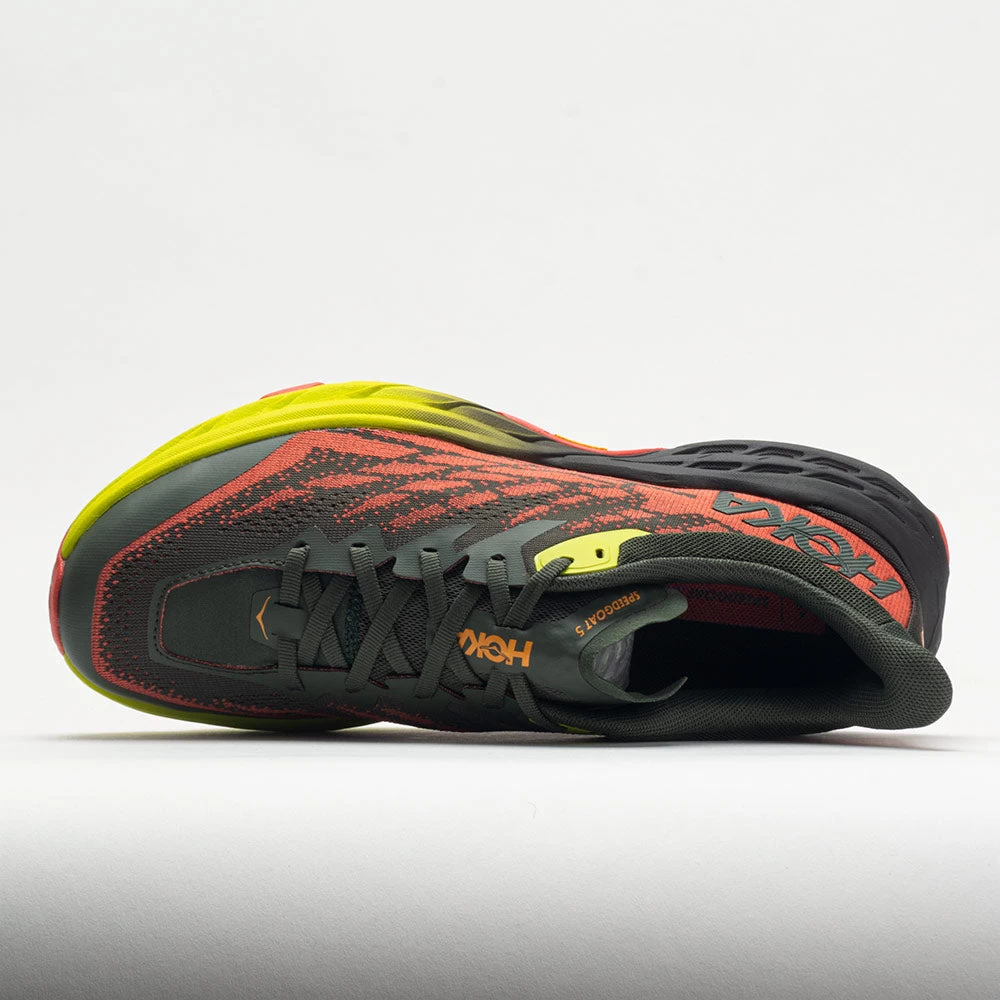HOKA Speedgoat 5 Men's Thyme/Fiesta - Image 3