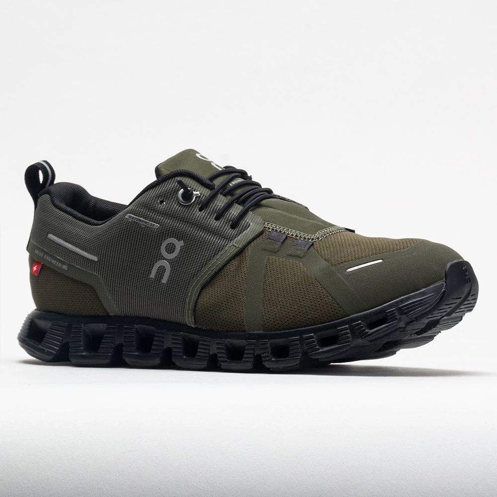 On Running On Cloud 5 Waterproof Women's Olive/Black - Image 5