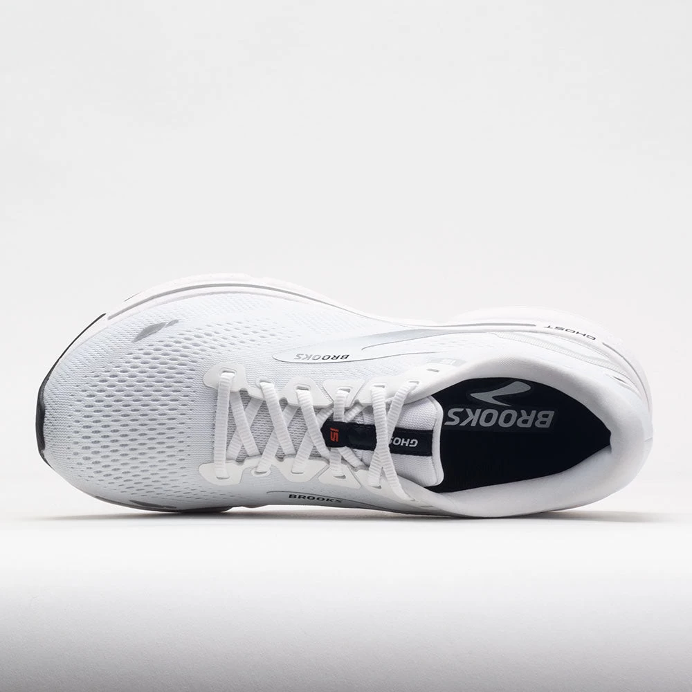 Brooks Ghost 15 Men's White/Black/Flame - Image 3