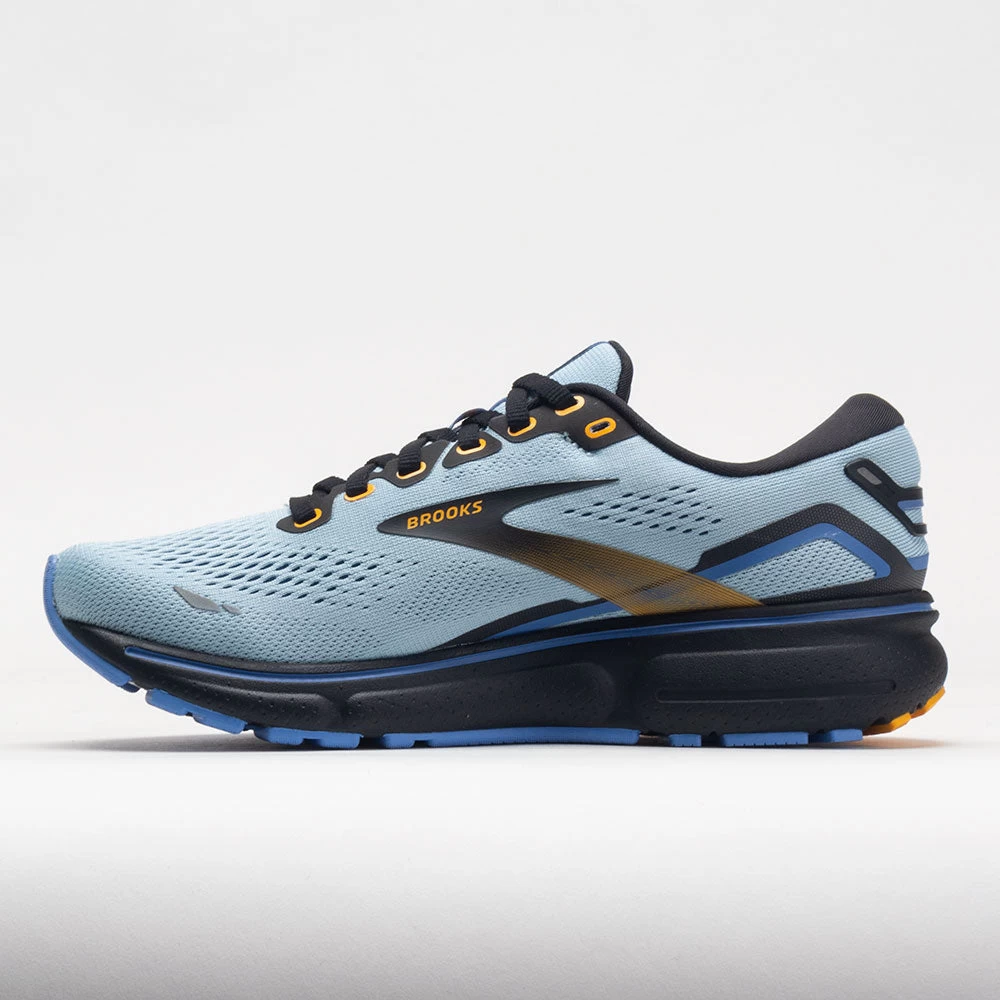 Brooks Ghost 15 Women's Light Blue/Black/Yellow - Image 2