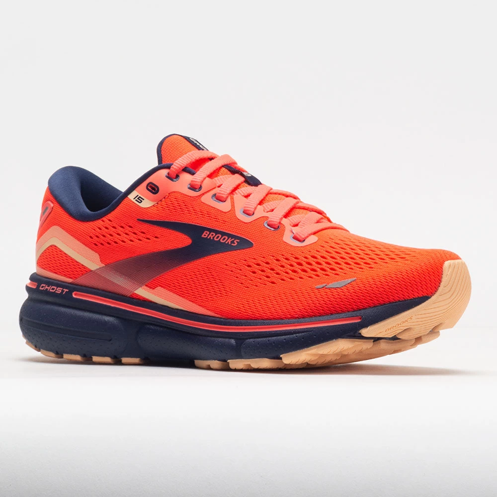 Brooks Ghost 15 Women's Coral/Navy/Peach - Image 5