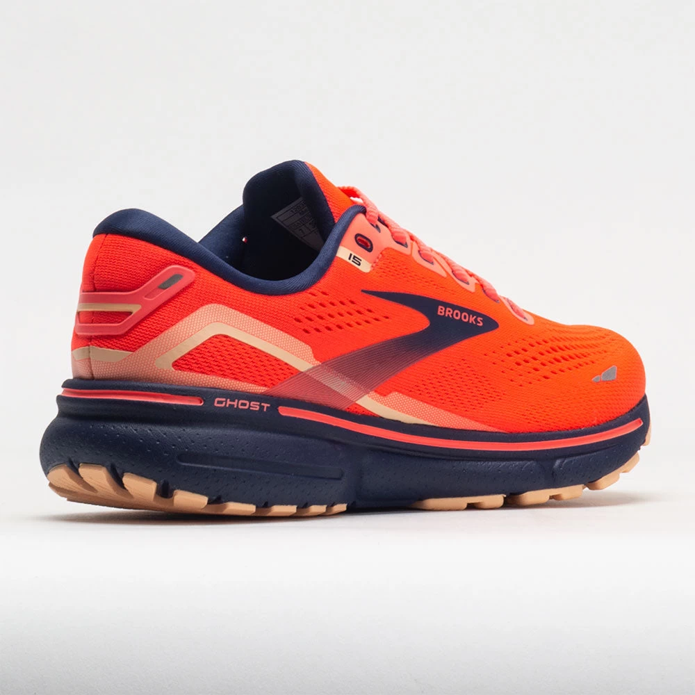 Brooks Ghost 15 Women's Coral/Navy/Peach - Image 6