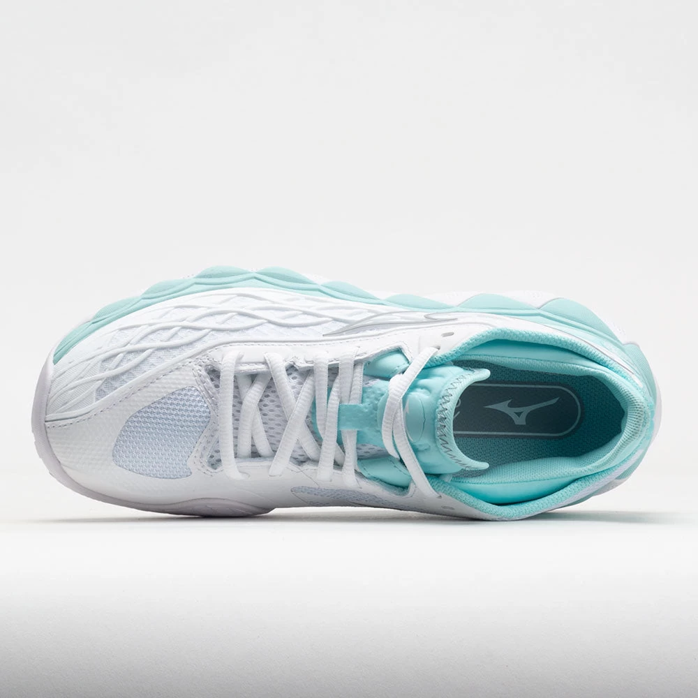 Mizuno Wave Enforce Tour AC Women's White/Tanager Turquoise - Image 3