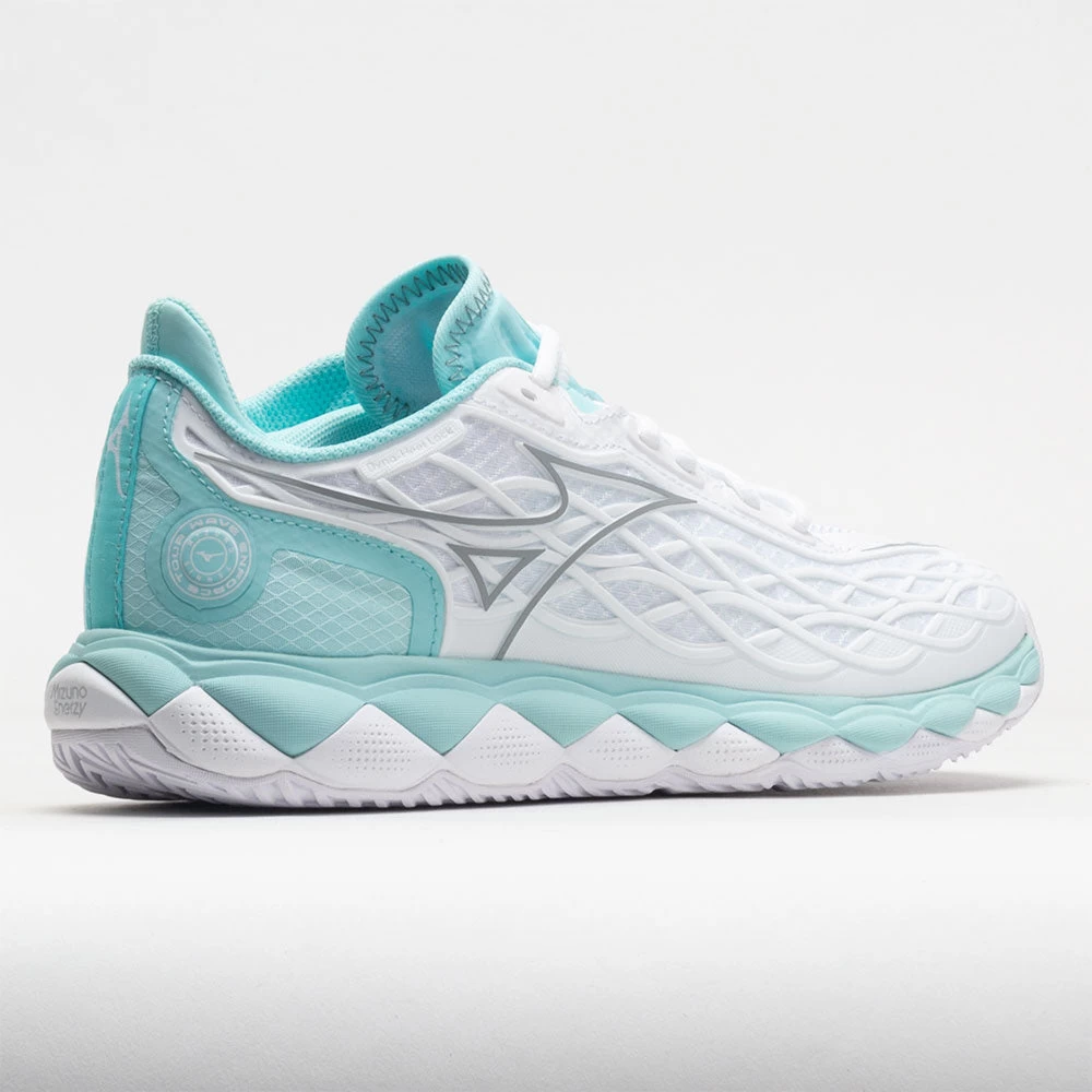 Mizuno Wave Enforce Tour AC Women's White/Tanager Turquoise - Image 6