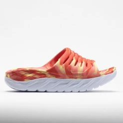 HOKA Ora Recovery Slide Swirl Unisex Yellow Pear/Fiesta