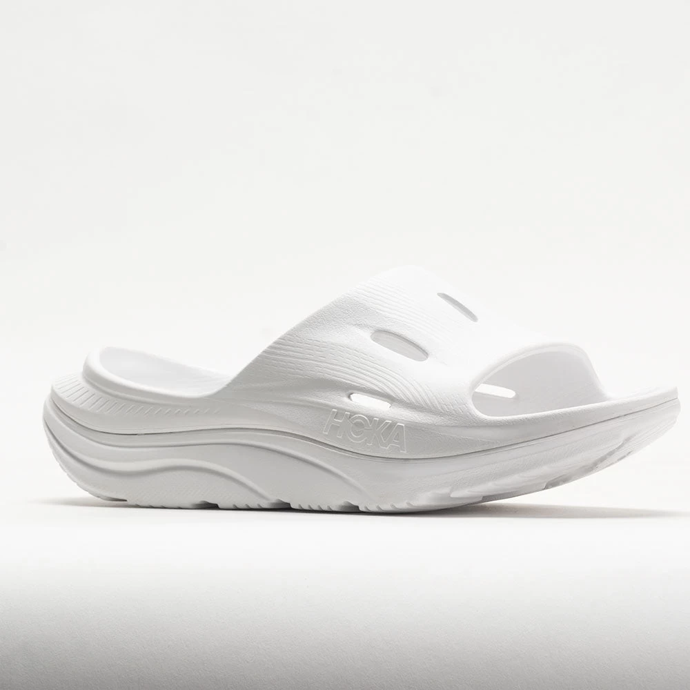 HOKA Ora Recovery Slide 3 Unisex White/White - Image 5